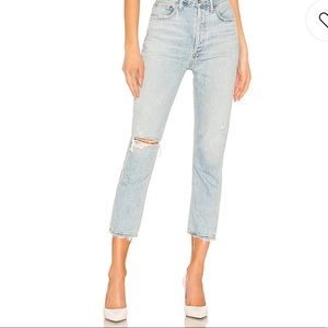 Agolde Riley High Rise Straight Crop Jeans size 29
